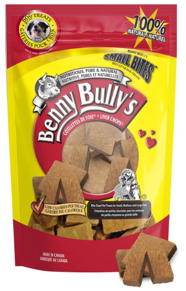 BENNY BULLY’S LIVER CHOPS SMALL BITES DOG 260G