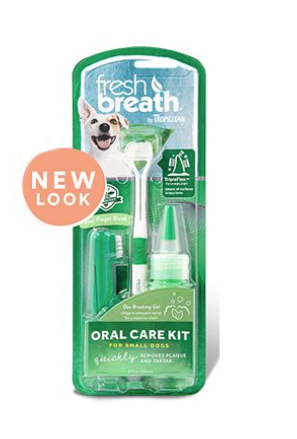 TROPICLEAN FRESH BREATH ORAL CARE KIT FOR SMALL DOGS