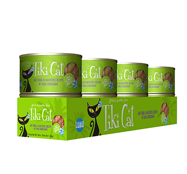 TIKI CAT AHI TUNA & MACKEREL RECIPE IN TUNA CONSOMMÉ WET CAT FOOD 6OZ