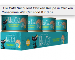 TIKI CAT SUCCULENT CHICKEN RECIPE IN CHICKEN CONSOMMÉ WET CAT FOOD 6OZ