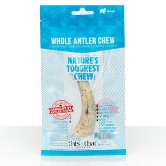 THIS & THAT - WHOLE ANTLER CHEW - SMALL