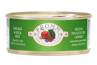 FROMM FOUR STAR NUTRITIONALS CHICKEN & DUCK PÂTÉ WET CAT FOOD 5.5OZ