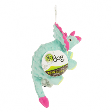 GODOG DINOS DOG TOY FRILLS THE TRICERATOPS SMALL