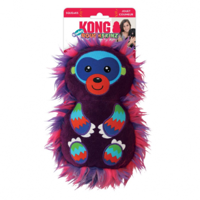 KONG ROUGHSKINZ SUEDEZ MONKEY MEDIUM DOG TOY