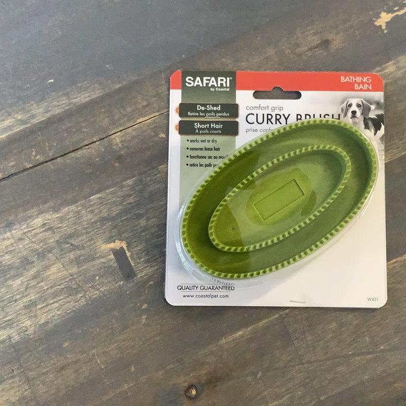 SAFARI DOG RUBBER CURRY BRUSHES DOG