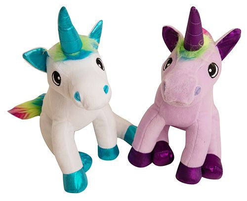 SNUGAROOZ RAINBOW THE UNICORN ASSORTED COLOURS DOG 1PC 13IN