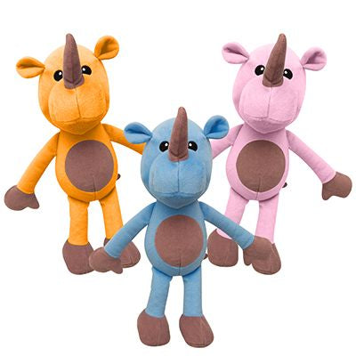 SNUGAROOZ ROBBIE THE RHINO ASSORTED DOG 1PC 14IN