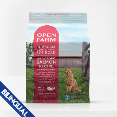 OPEN FARM WILD-CAUGHT SALMON DRY CAT FOOD 8LB