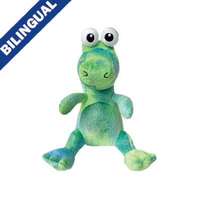 FOUFOUBRANDS FOUFIT COLORPOP PLUSHIES GATOR LARGE DOG TOY