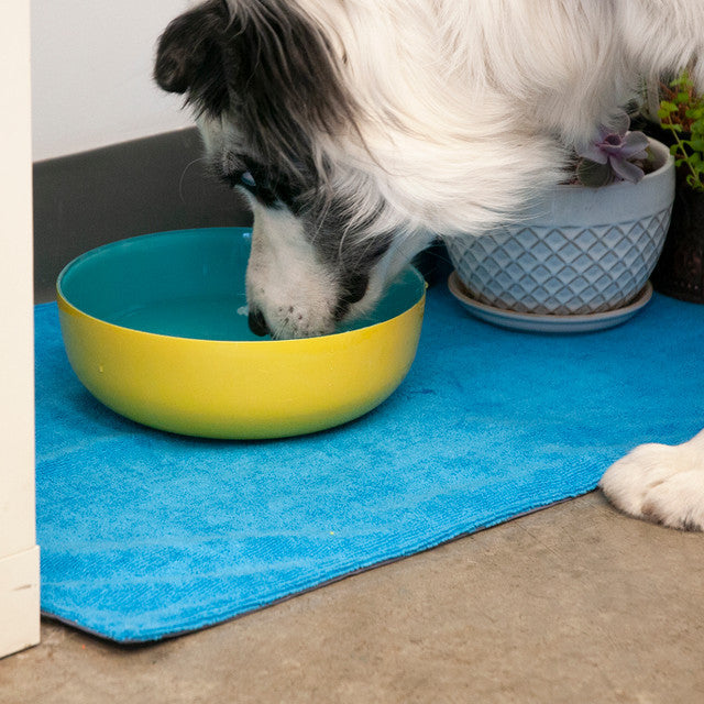 CHILLY DOGS REVERSIBLE ALPNE MAT GREY/TURQUOISE