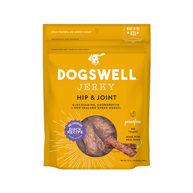 DOGSWELL HIP & JOINT DUCK JERKY DOG TREAT 10OZ