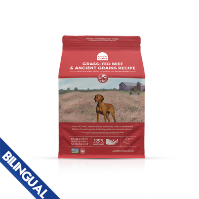 OPEN FARM GRASS-FED BEEF & ANCIENT GRAINS DRY DOG FOOD 4LB