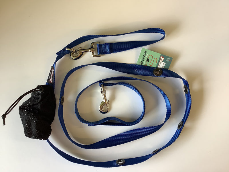 SMOOCHY POOCHY 1” X 8’ NYLON LEAD- SOLID COLOUR