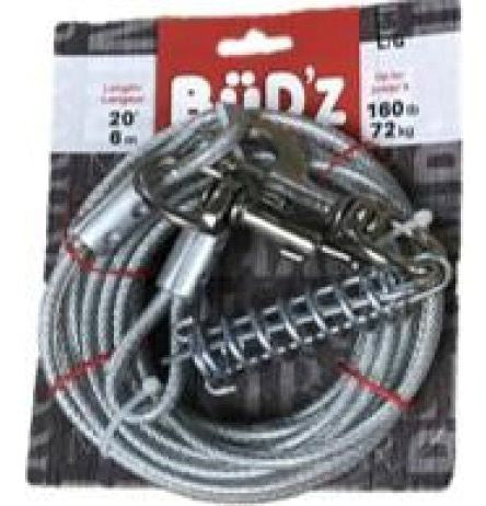 BUD-Z TIEOUT WITH SPRING UP TO 160LB DOG 20FT
