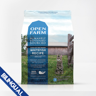 OPEN FARM CATCH-OF-THE-SEASON WHITEFISH RECIPE DRY CAT FOOD 8LB