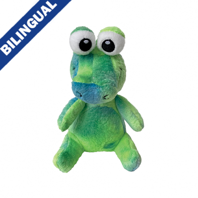 FOUFOUBRANDS FOUFIT COLORPOP PLUSHIES GATOR SMALL DOG TOY