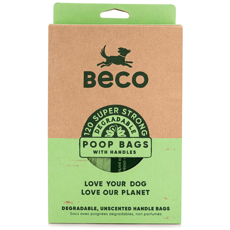 BECO UNSCENTED DEGRADABLE HANDLE BAGS 120 BAGS