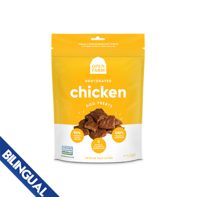 OPEN FARM DEHYDRATED CHICKEN DOG TREATS 4.5OZ