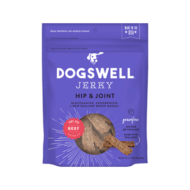DOGSWELL HIP & JOINT BEEF JERKY DOG TREAT 10OZ