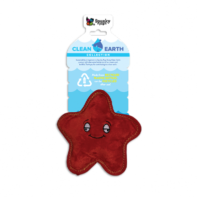SPUNKY PUP CLEAN EARTH PLUSH STARFISH SMALL