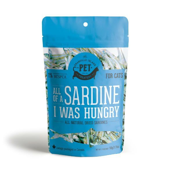 GRANVILLE DRIED SARDINES WITH LOVE AND FISHES TREATS CAT 50G