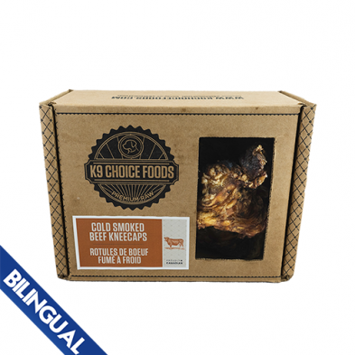 K9 CHOICE FOODS COLD SMOKED KNEECAPS REAL MEAT TREATS (4 PACK)