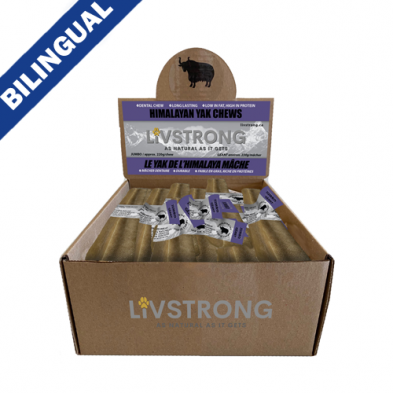 LIVSTRONG HIMALAYAN YAK CHEESE JUMBO  DOG TREAT