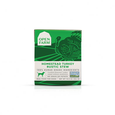OPEN FARM HOMESTEAD TURKEY RUSTIC STEW WET DOG FOOD 12.5OZ