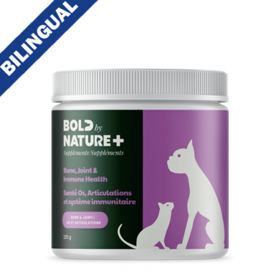 BOLD BY NATURE BONE, JOINT & IMMUNE HEALTH SUPPLEMENT FOR DOGS & CATS 225G