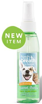 TROPICLEAN FRESH BREATH PEANUT BUTTER ORAL CARE SPRAY DOG 4OZ