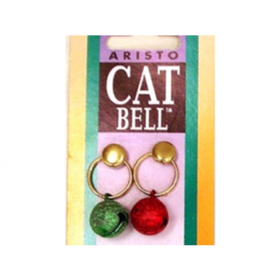 PETMATE ARISTO-CAT BELLS CRINKLED 12MM FOR CAT COLLARS