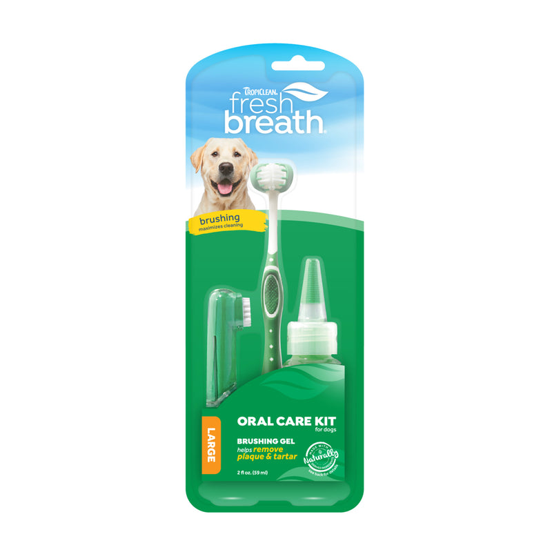 TROPICLEAN ORAL CARE KIT FOR LARGE DOGS