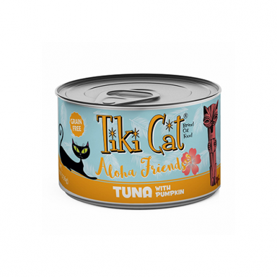 TIKI CAT ALOHA FRIENDS TUNA WITH PUMPKIN WET CAT FOOD 5.5OZ