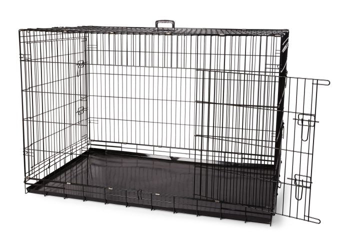 BUD-Z DELUXE CRATE NON COLLAPSIBLE DOUBLE DOORS DOG 54IN