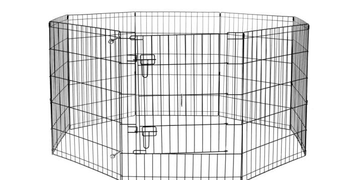 BUD-Z EXERCISE PEN WITH DOOR DOG 24 X 48IN 1PC