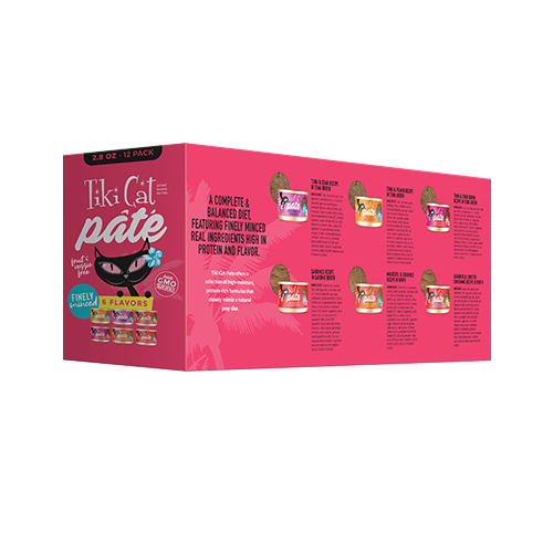 TIKI CAT GRILL PÂTÉ VARIETY PACK WET CAT FOOD 2.8OZ