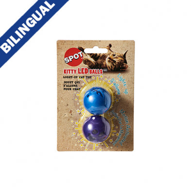 SPOT KITTY LED BALLS CAT TOY (2 PACK)