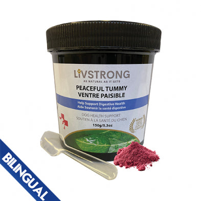 LIVSTRONG PEACEFUL TUMMY DOG HEALTH SUPPORT 150 GM