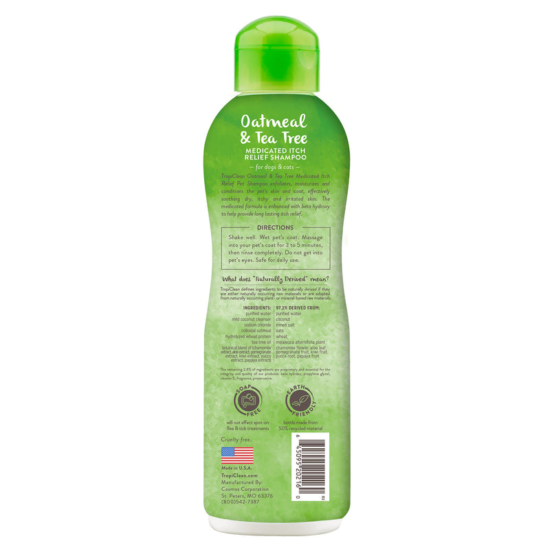 OATMEAL & TEA TREE MEDICATED ITCH RELIEF SHAMPOO FOR PETS