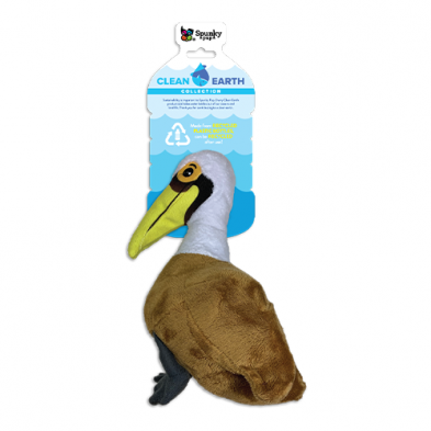 SPUNKY PUP CLEAN EARTH PLUSH PELICAN SMALL