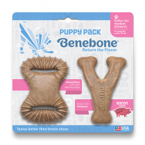 BENEBONE PUPPY PACK DENTAL CHEW & WISHBONE BACON FLAVOR (2 PACK) DOG CHEW